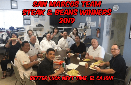 Annual contest winners enjoying their victory! Congrats Team San Marcos!