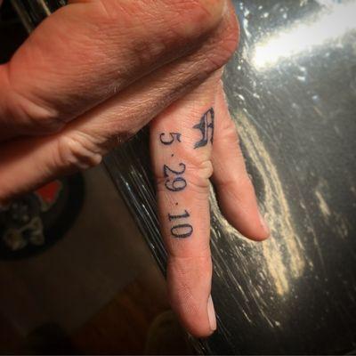 Little finger tattoo