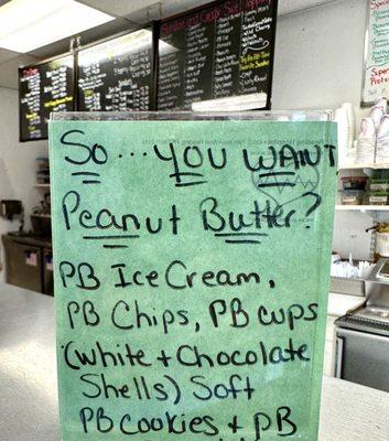 "So... you want peanut butter" is the actual name for the flavor!