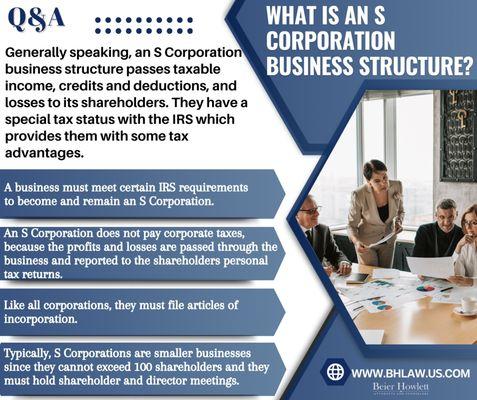 Q&A Friday! What is an S Corporation Business Structure?