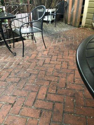 Grimy patio - wash me!