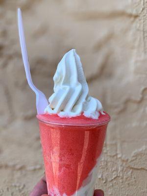 Strawberry lemonade gelati