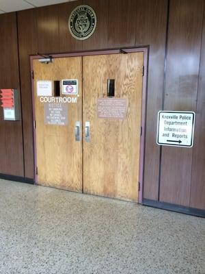 Courtroom entrance