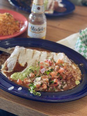 Wet Carne Asada burrito