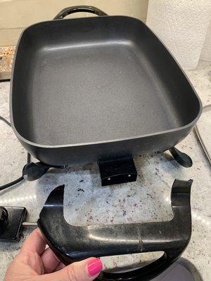 Broken electric skillet