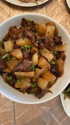 Beef and radish stew