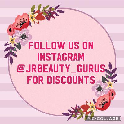 FOR DISCOUNTS FOLLOW US ON INSTAGRAM !!!