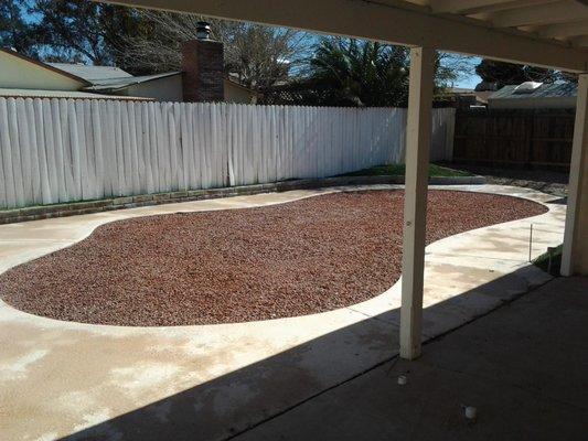 swimming pool Backfilled with landscape rock finish. 
 POOL SERVICES - FILL IN POOLS
 PLANS FOR NEW OWNER BUILDER POOLS . WE HAVE FILL DIRT