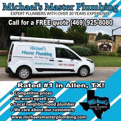 Call us for a FREE quote (469) 925-8080. Rated #1 in Allen, TX.