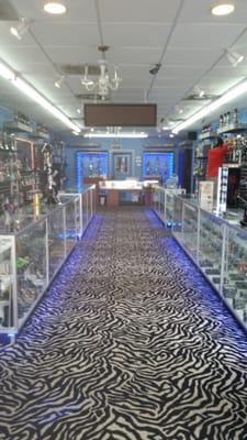 Inside the newest vape shop on the beach