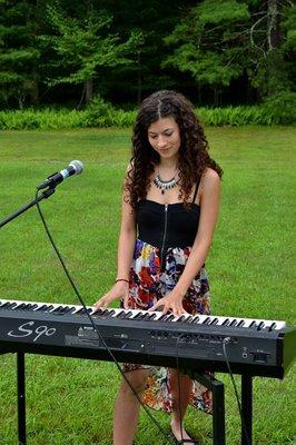 Performing at a wedding