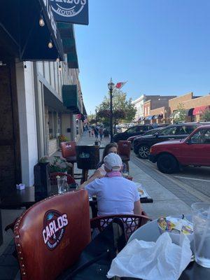 Nice outside seating!!