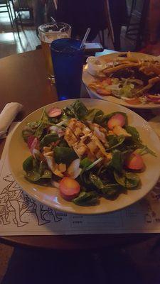 Spinach Salad with Grilled Chicken