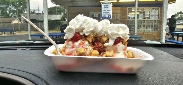 Strawberry Cheesecake Boat