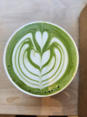 Matcha latte (hot)