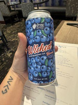 Blueberry beer