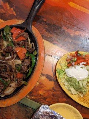 Steak fajitas