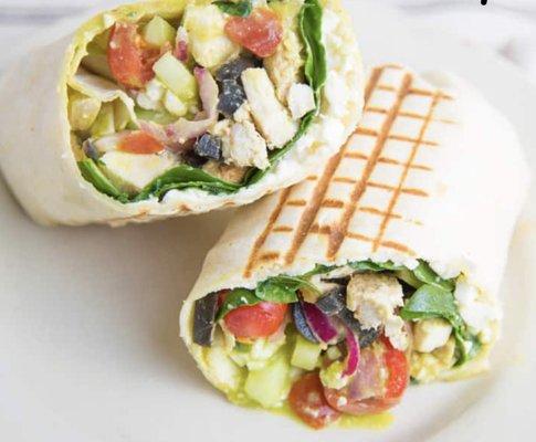 Try our awesome Greek Wrap