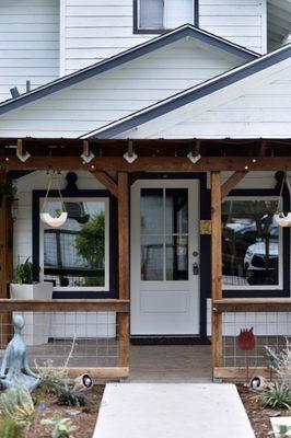 Our holistic wellness clinic's cozy front porch