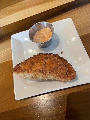 Chicken and cheese empanada