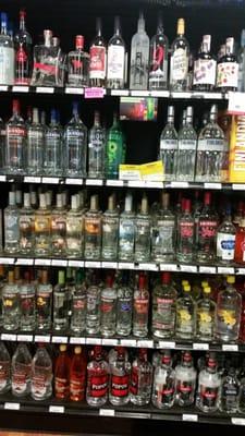 Vodka section