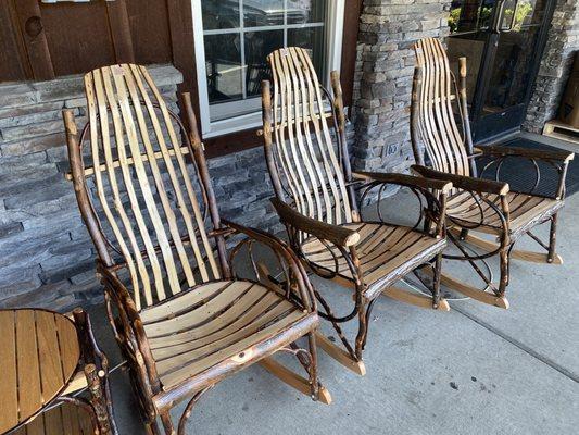 Beautifully hand-crafted, ergonomically correct rocking chairs!