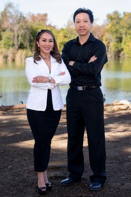 Dr. Kristy Dong Tran amd her associate Dr. Simon Ma