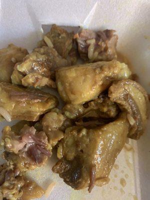 Fat from curry goat meal purchase today from Golden Krust- Lyons Ave, Newark,NJ