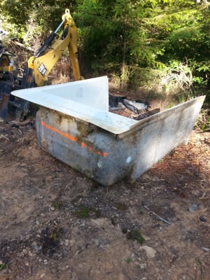 Ripped out tub-shower