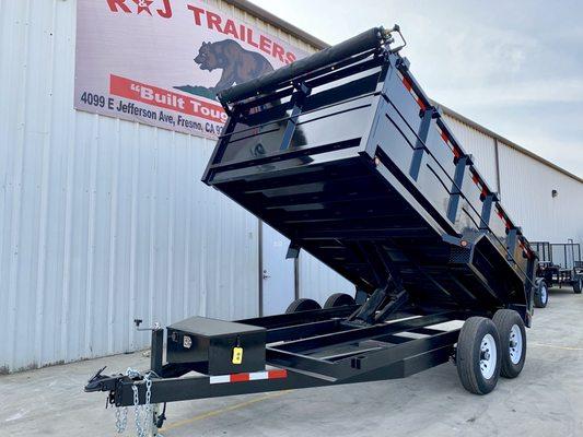 R&J 7X14 14k Dump trailer 3' Walls