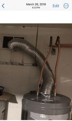 Botched water heater installation by champion plumbing