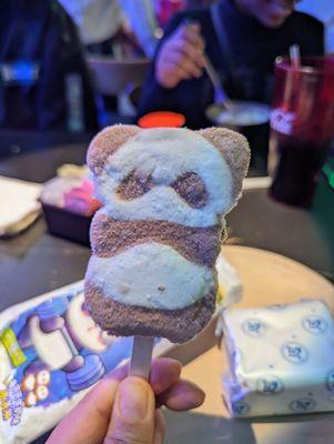 Panda shaped ice cream