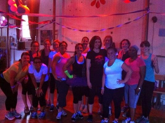 After our Glow-Themed Zumba class (2014)!