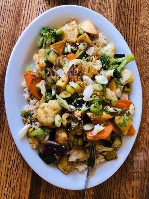 Teriyaki veggie stir fry