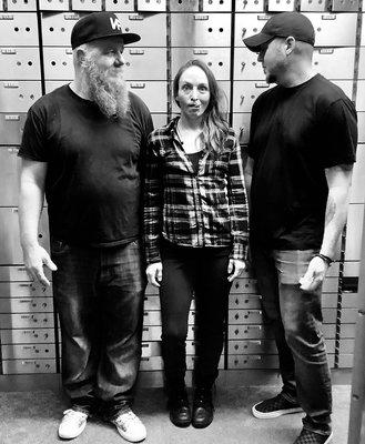 The artists at Ink Vault Tattoo Studio. From left: TJ, Summer, and Karl