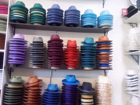 Great selection of fedora hats!