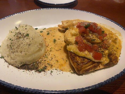 Cajun Salmon and shrimp