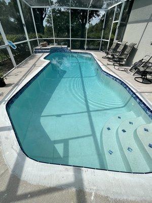 Remodeled with new tile and resurfacing and expert pool maintenance