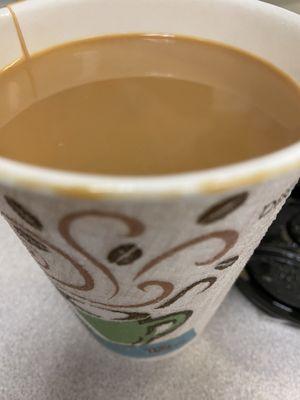 Coffee & milk tea mix. My co-worker's favorite drink! She said its not too sweet. She was right. She picked one up for me!