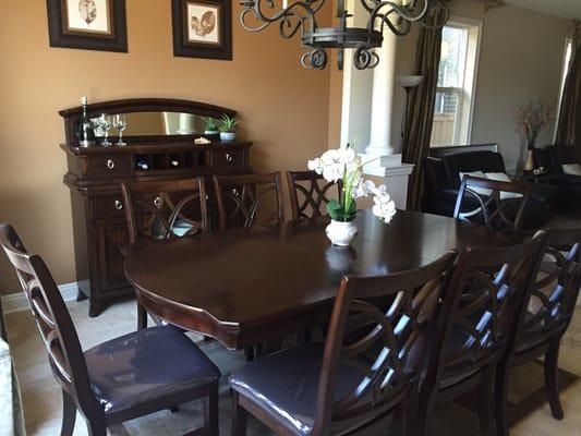 Dining room set with buffet