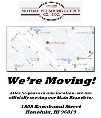 Please come and visit us at our new location on Nimitz Highway!