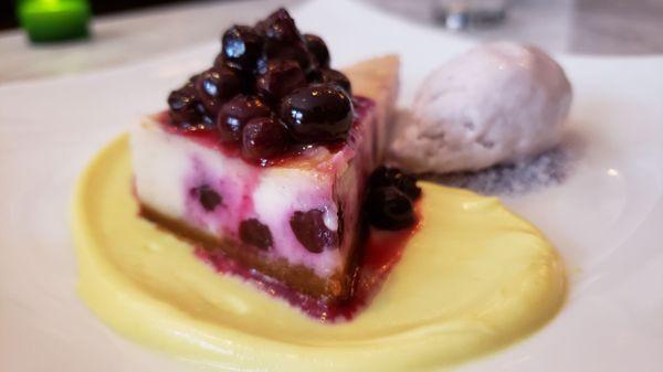 Blueberry cheesecake ($12). Not bad, but soft. Lavender ice cream was nice.