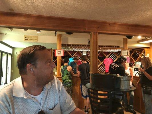 Inside tasting room.