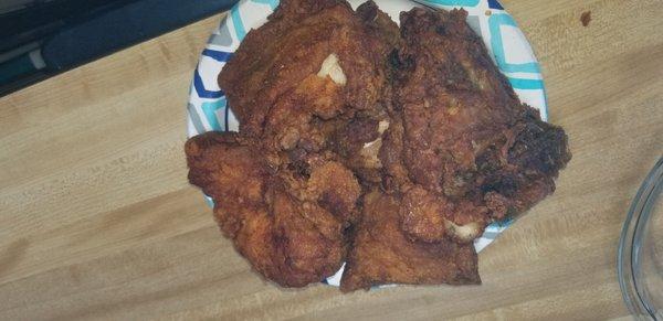 dry fried chicken