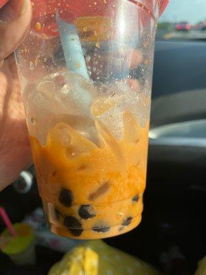 Thai Milk Tea with weird white stuff..