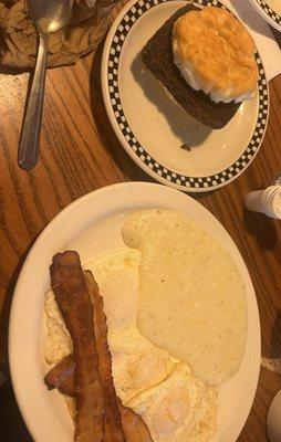 Country Breakfast w Livermush Biscuit