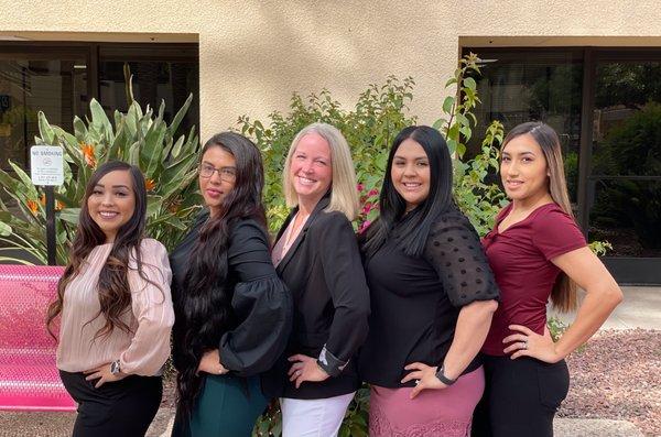 Some of the outstanding professionals at Fite Law Group! From left to right: Victoria, Johanna, Tina, Esme and Samantha