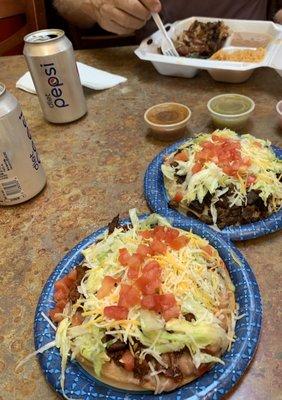 Two tostadas and a quarter chicken dinner!