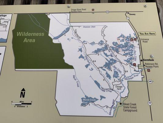 Seney Wildlife Refuge map