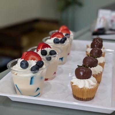 Jellos & mini cheesecakes are available in bakery daily.